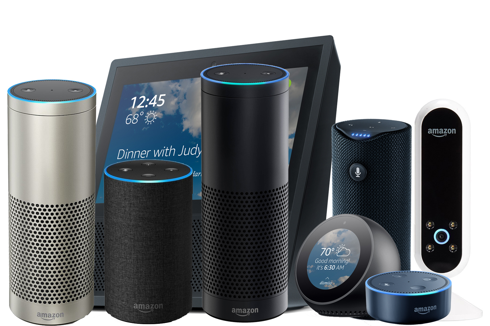 A boatload of Amazon Alexa devices